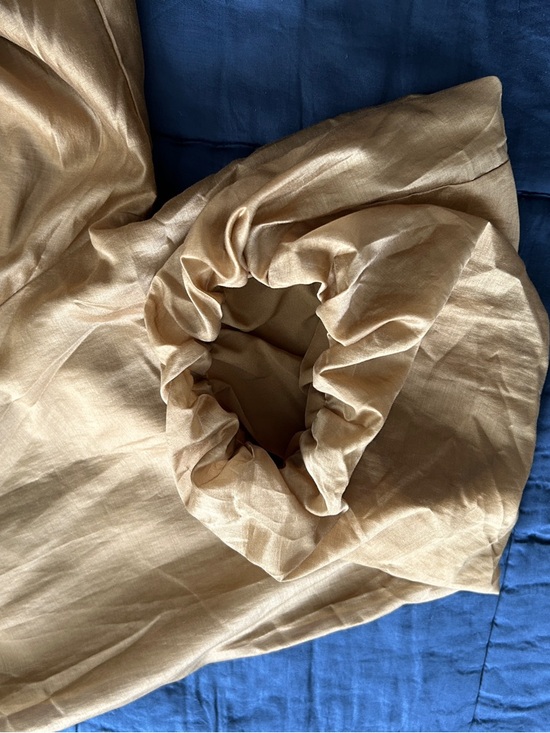 Gold-tone Blouse Top Banana Republic Balloon Sleeves - Picture 8 of 11